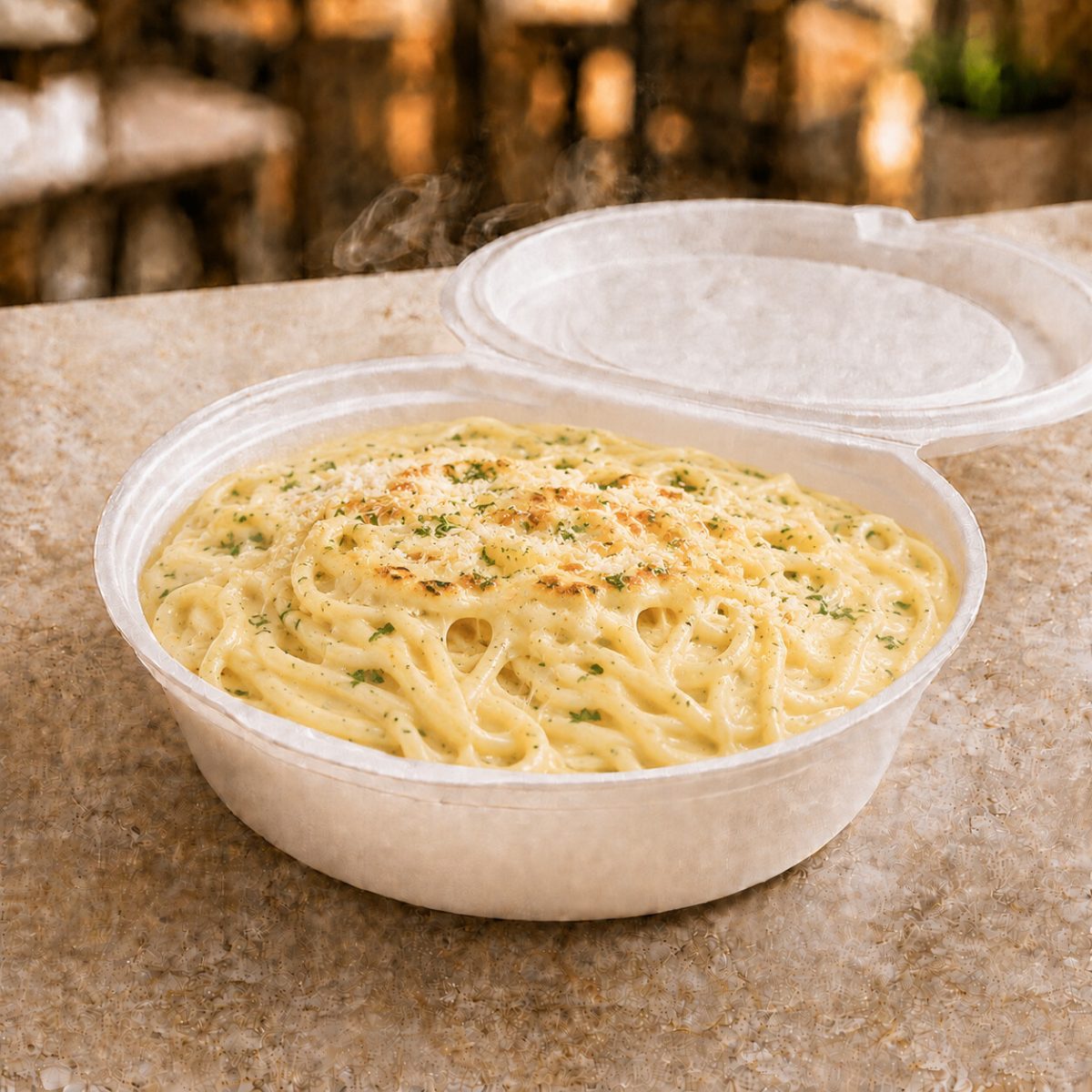 Macarrão ao Molho de Quatro Queijos